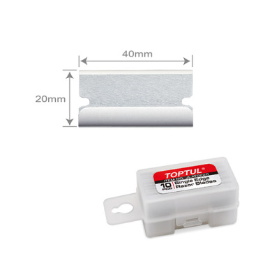 Набор запасных лезвий (10шт) 40х20мм к скребку JJCJ0140 TOPTUL JLAT0220 Набор запасных лезвий (10шт) 40х20мм к скребку JJCJ0140 TOPTUL JLAT0220