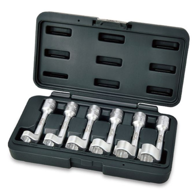 Набор разрезных ключей для топливных трубок 1/2" 6пр. (12, 14, 16, 17, 18, 19мм) TOPTUL JGAI0605