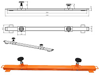 Балки (2шт) для подхвата внедорожных (рамных) автомобилей.
